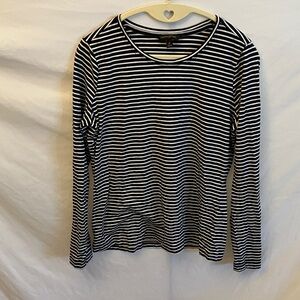 Banana Republic: Navy & White Striped Nautical Top- M